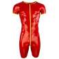 Preview: Catsuit Short Suit 2 STRIPES Latex Laser Edition